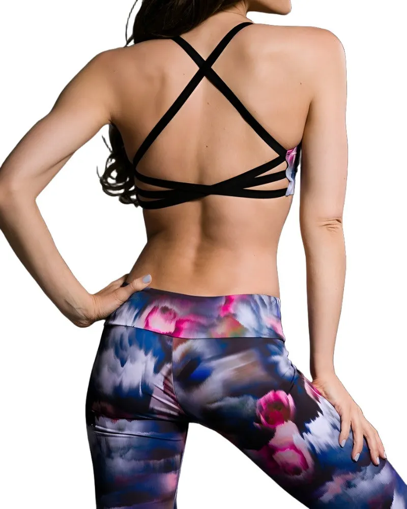 Onzie Hot Yoga X Back Elastic Bra Top 377
