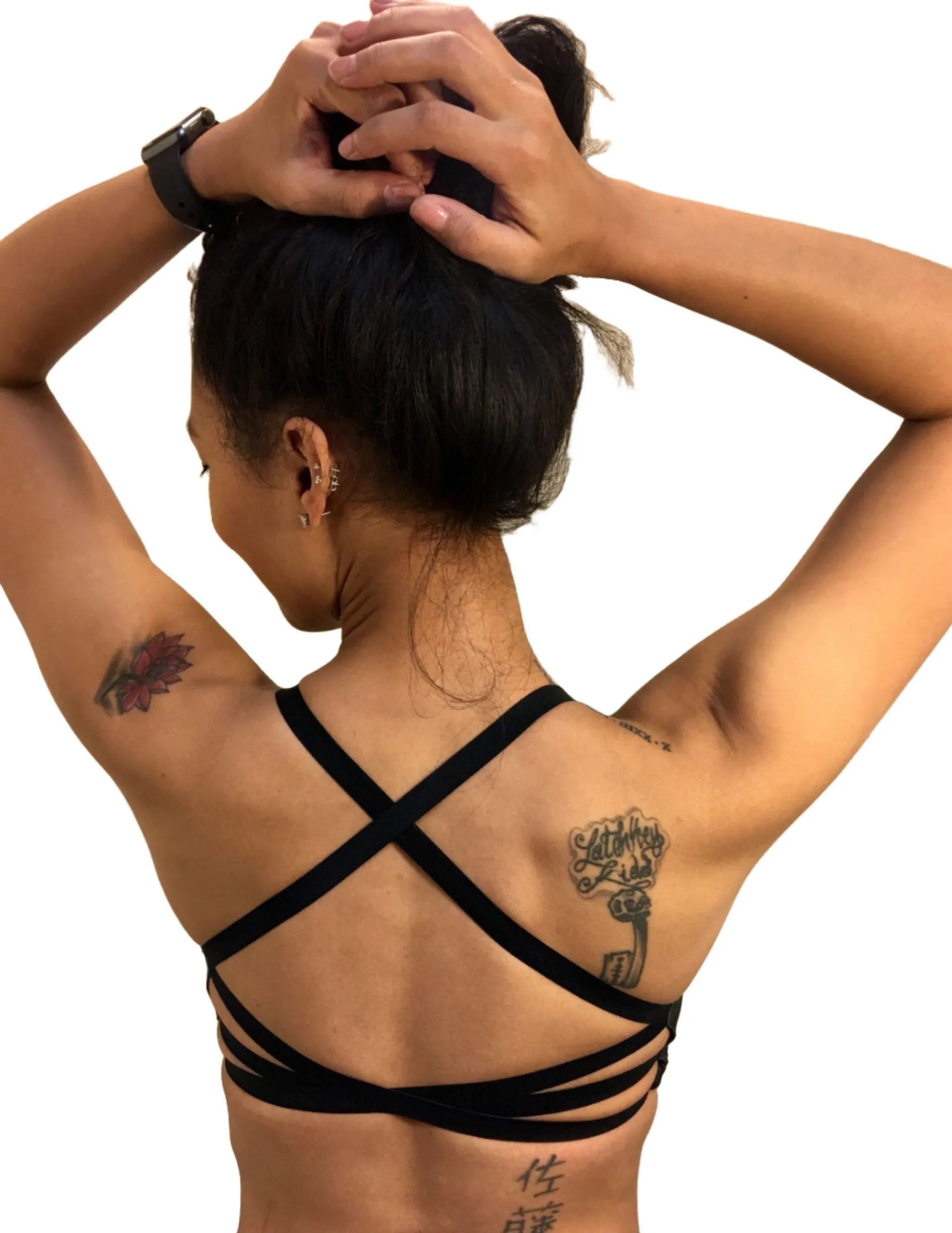 Onzie Hot Yoga X Back Elastic Bra Top 377