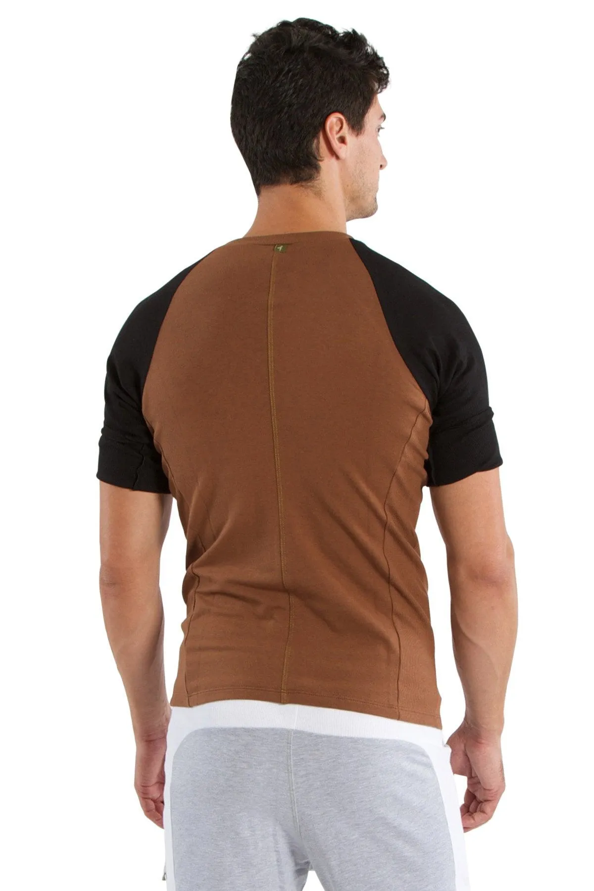 Raglan Virtual Crew Neck (Chocolate w/Black)