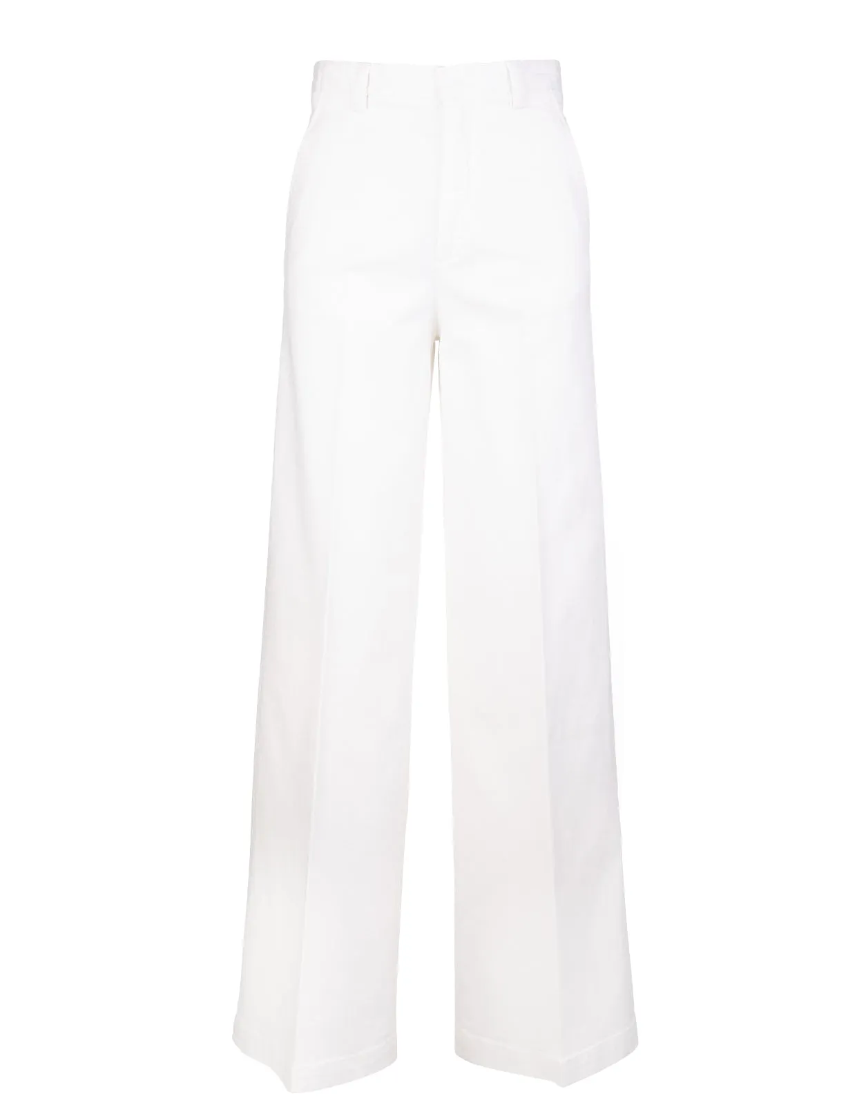 REDValentino High Waist Wide-Leg Gabardine Pants