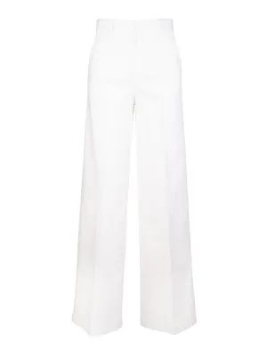 REDValentino High Waist Wide-Leg Gabardine Pants