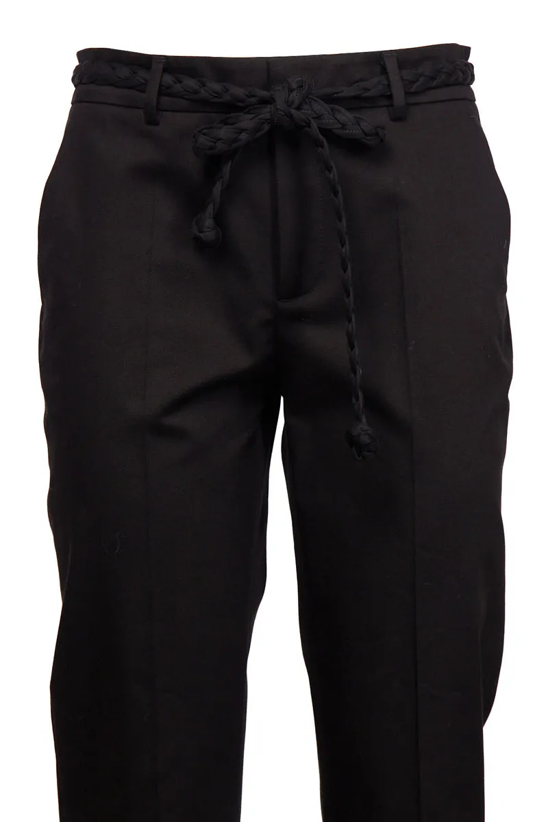 REDValentino Tie-Waist Straight-Leg Pants