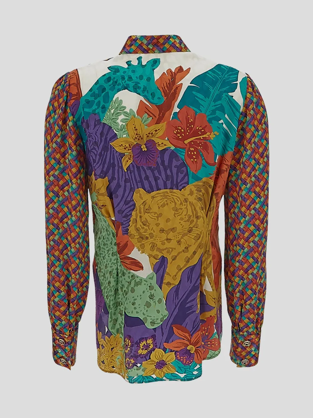 Salvatore Ferragamo Long-Sleeve Printed Shirt
