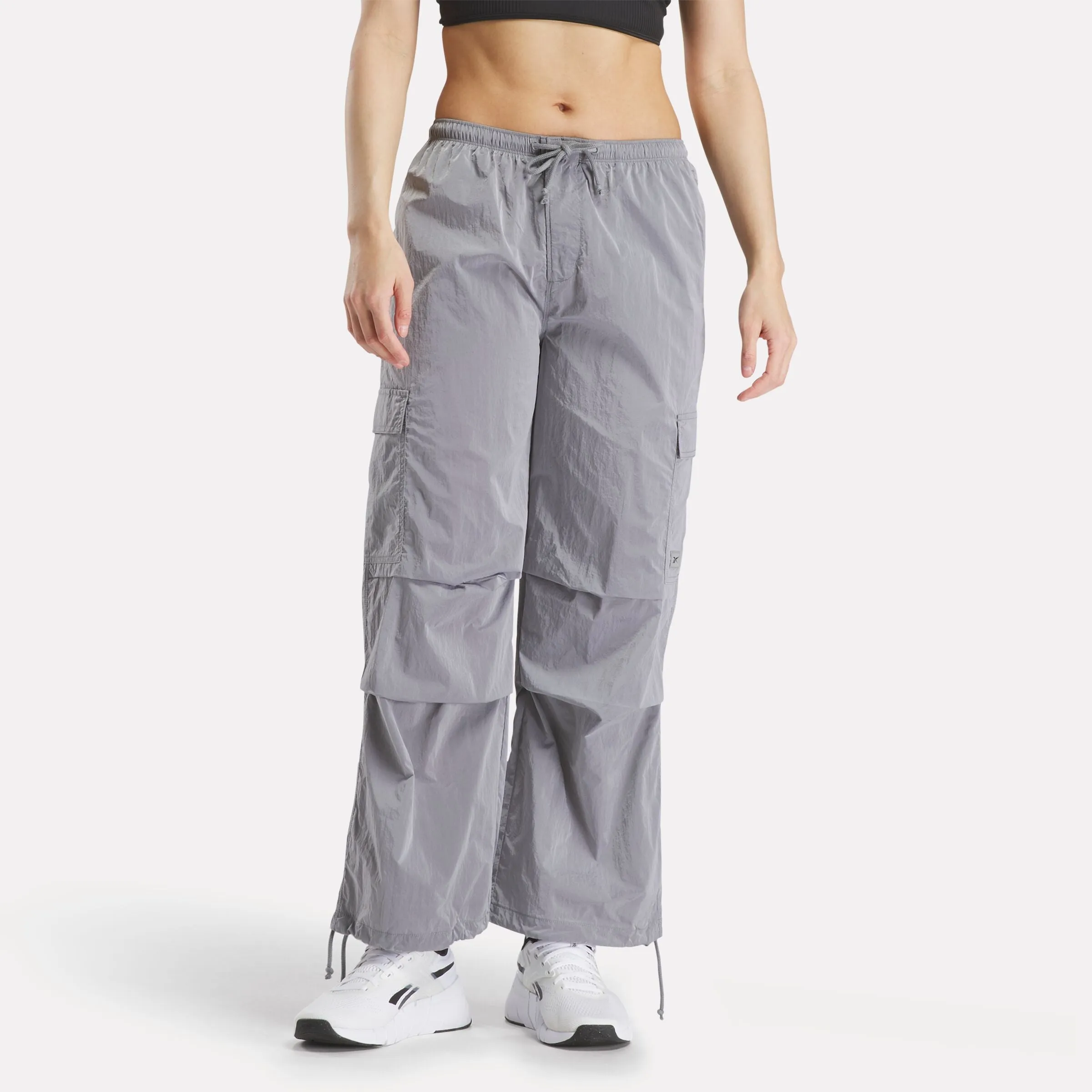 Studio Style Cargo Pant Silver Metallic