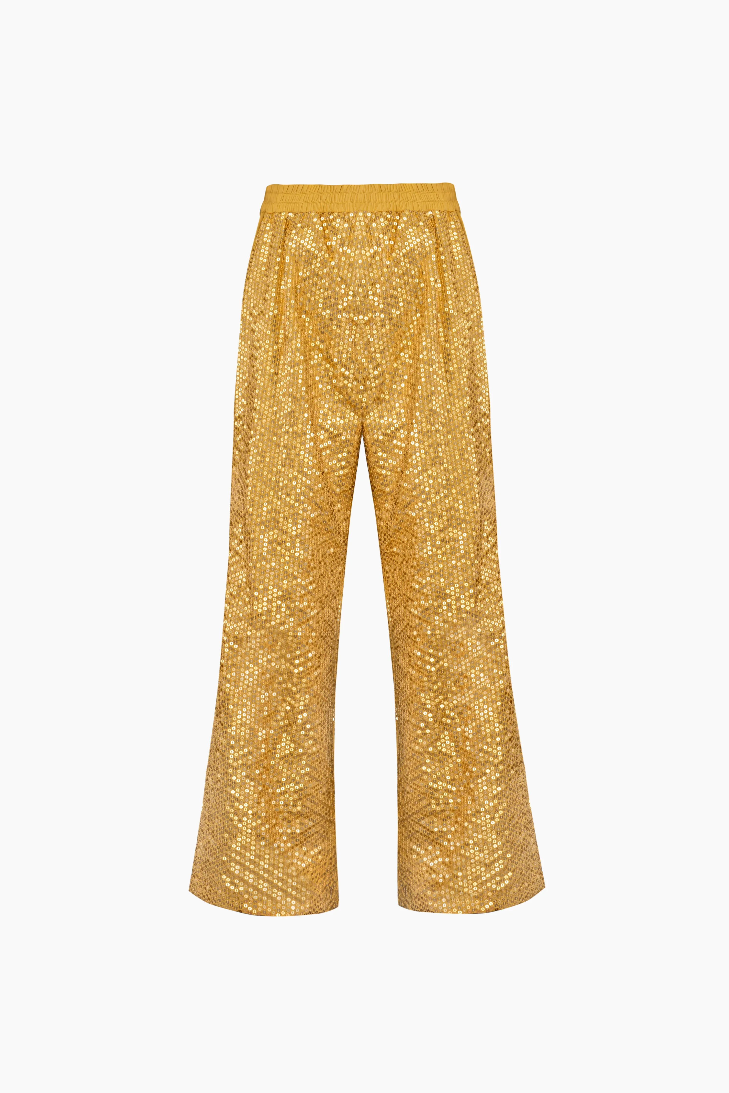 Supernova Sequined Pants in Gold