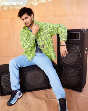 Tahir Raj Bhasin in Ice Blue Denim Pants