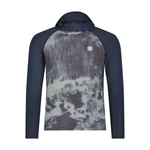Todos Hooded Compression Fit Rashguard - Dark Waves