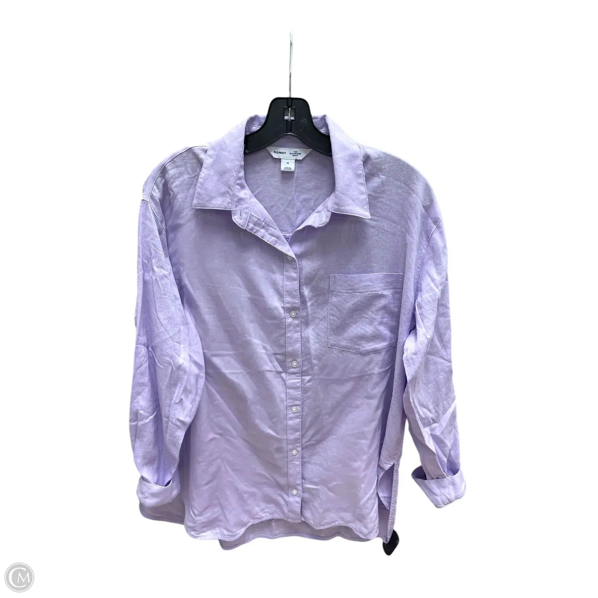 Top Long Sleeve By Old Navy In Purple, Size: M