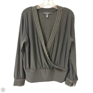 Top Long Sleeve By White House Black Market In Black, Size: L