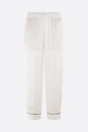 viscose pijama pants with lavallière