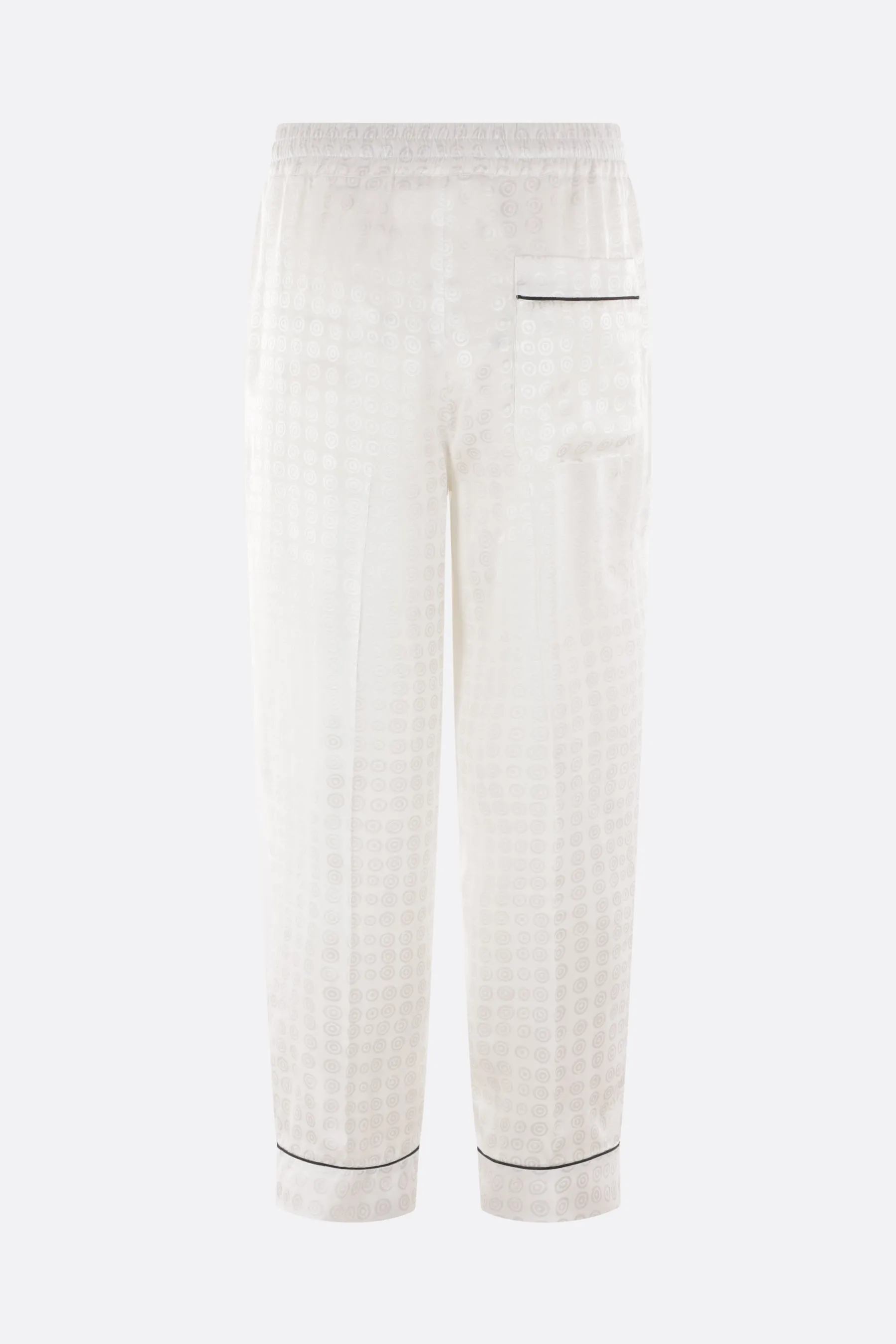viscose pijama pants with lavallière