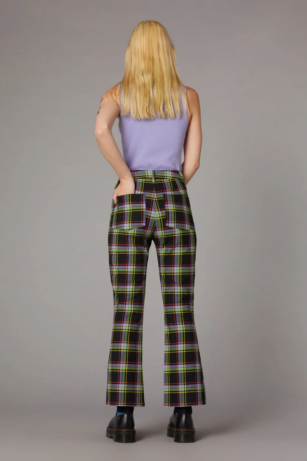 Vivid Tartan Goth Pant