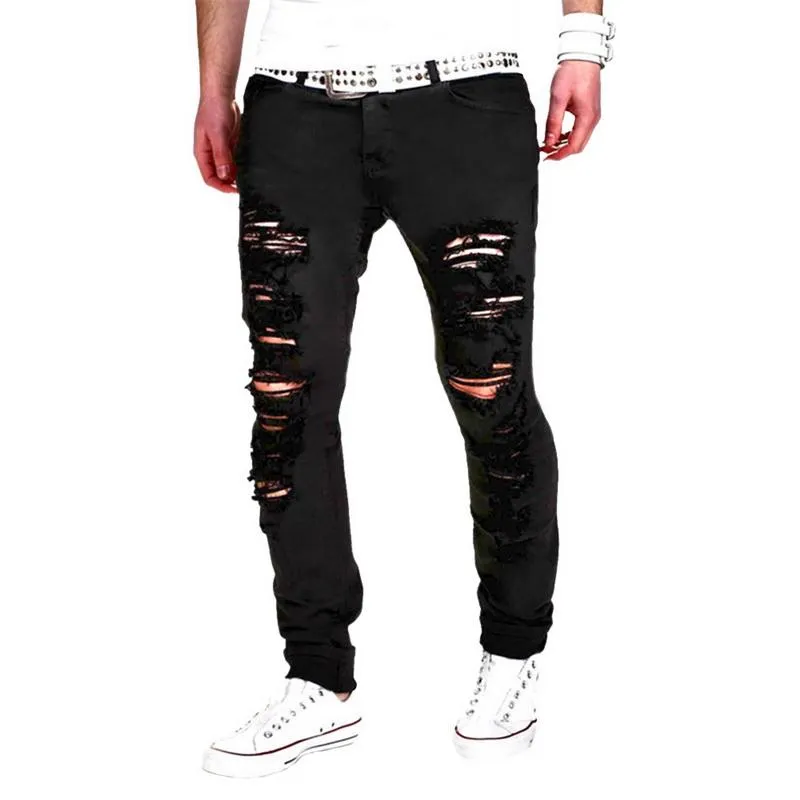 West Louis™ Designer Ripped Slim Jeans