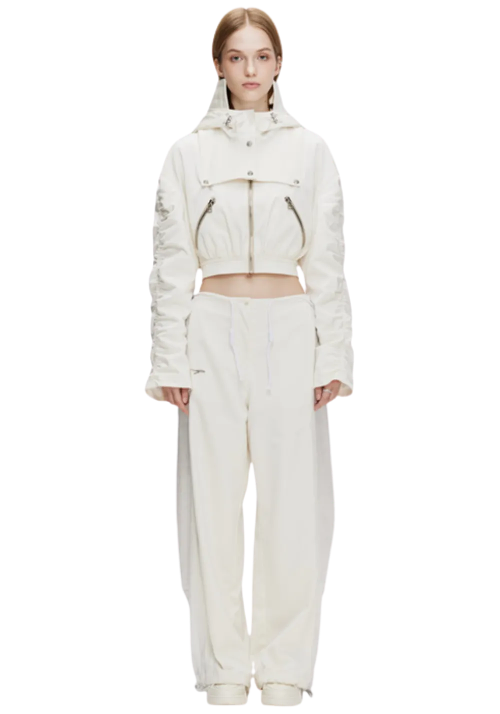 Wide Leg Paratrooper Pants